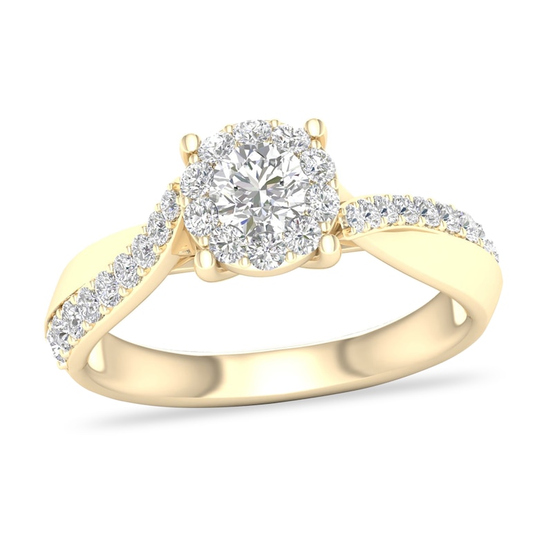 Main Image 1 of Diamond Ring 3/4 ct tw Round-cut 14K Yellow Gold