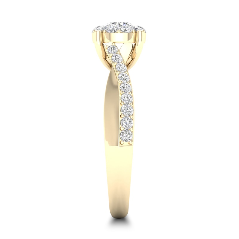 Main Image 3 of Diamond Ring 3/4 ct tw Round-cut 14K Yellow Gold