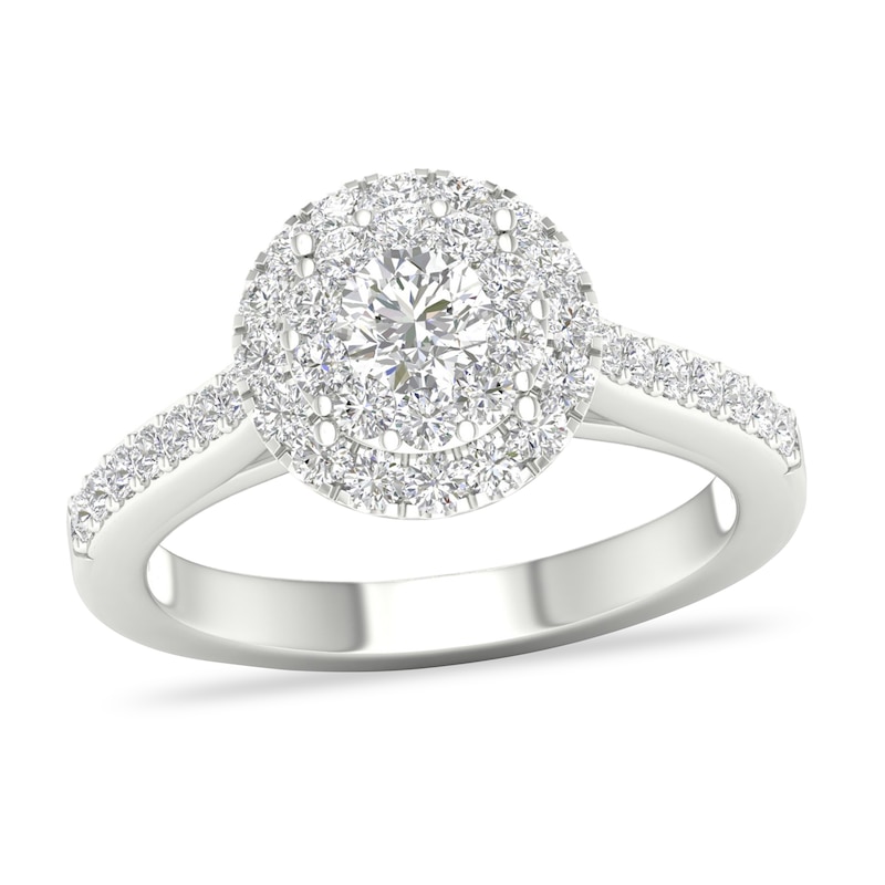 Main Image 1 of Diamond Engagement Ring 3/4 ct tw Round-cut 14K White Gold