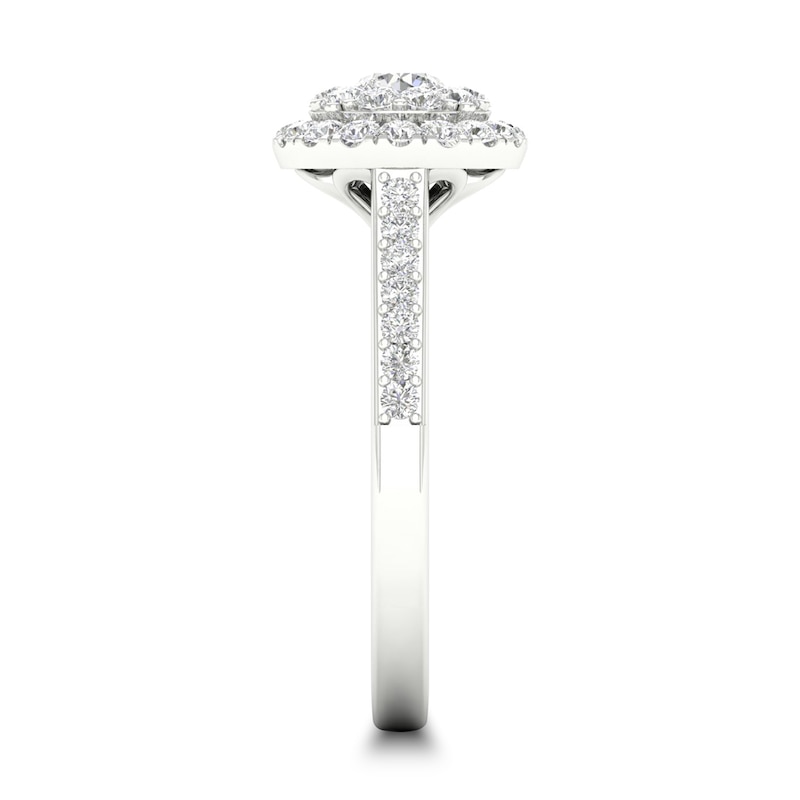 Main Image 2 of Diamond Engagement Ring 3/4 ct tw Round-cut 14K White Gold