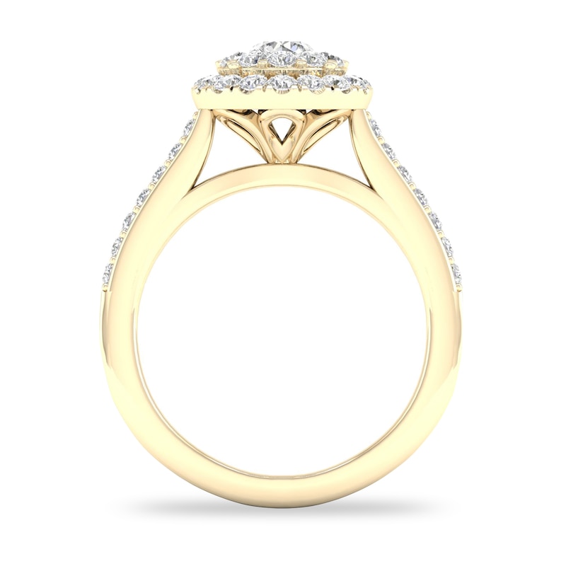 Main Image 2 of Diamond Ring 3/4 ct tw Round-cut 14K Yellow Gold