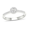 Thumbnail Image 1 of Diamond Ring 3/8 ct tw Round-cut 14K White Gold