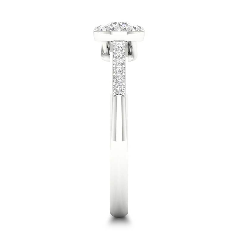 Main Image 2 of Diamond Ring 3/8 ct tw Round-cut 14K White Gold