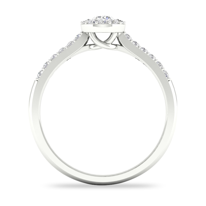 Main Image 3 of Diamond Ring 3/8 ct tw Round-cut 14K White Gold