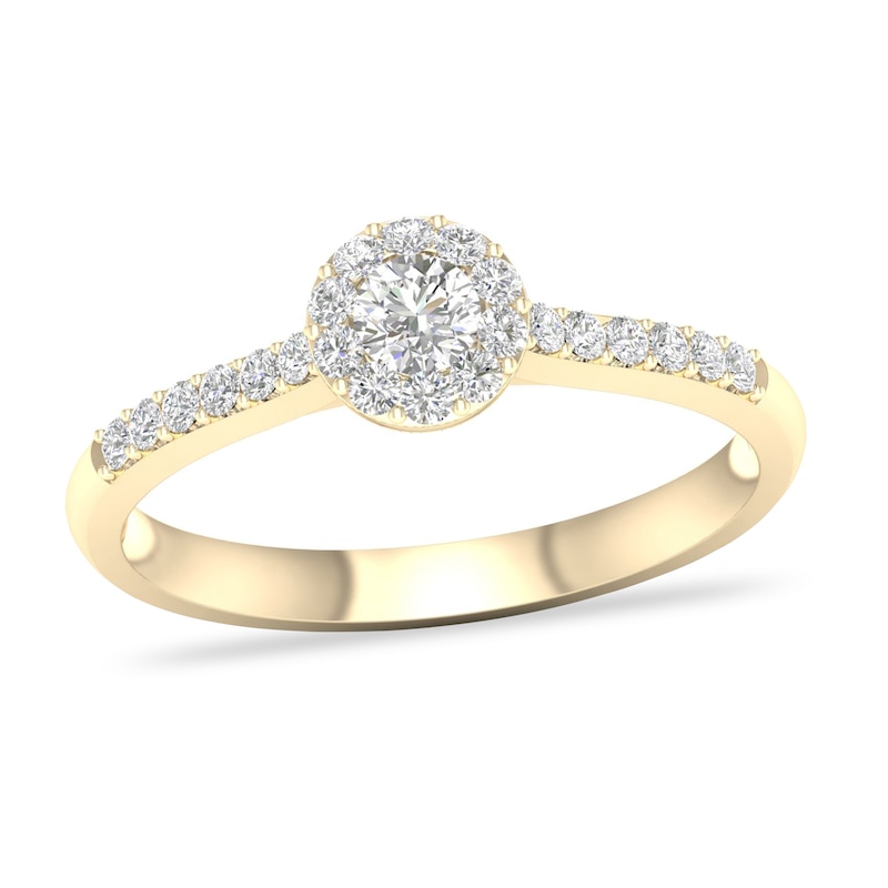 Main Image 1 of Diamond Ring 3/8 ct tw Round-cut 14K Yellow Gold