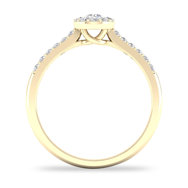 Main Image 2 of Diamond Ring 3/8 ct tw Round-cut 14K Yellow Gold