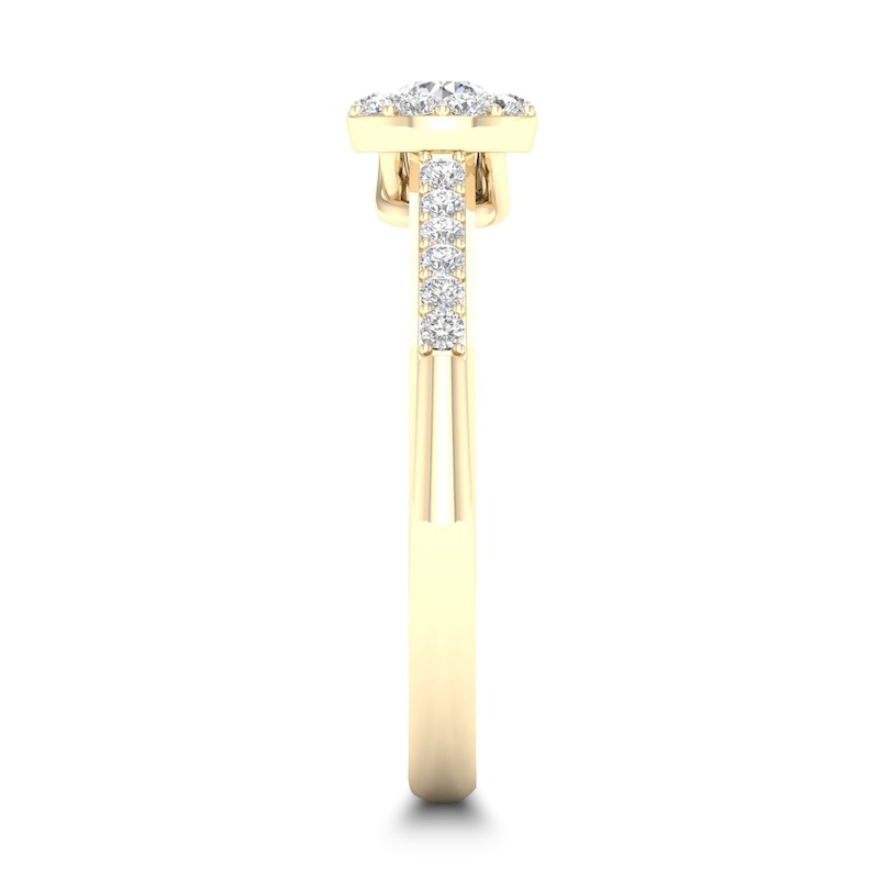Main Image 3 of Diamond Ring 3/8 ct tw Round-cut 14K Yellow Gold