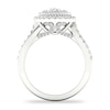 Thumbnail Image 2 of Diamond Engagement Ring 1-1/5 ct tw Oval/Round 14K White Gold