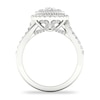 Thumbnail Image 3 of Diamond Engagement Ring 1-1/5 ct tw Oval/Round 14K White Gold