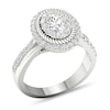 Thumbnail Image 4 of Diamond Engagement Ring 1-1/5 ct tw Oval/Round 14K White Gold