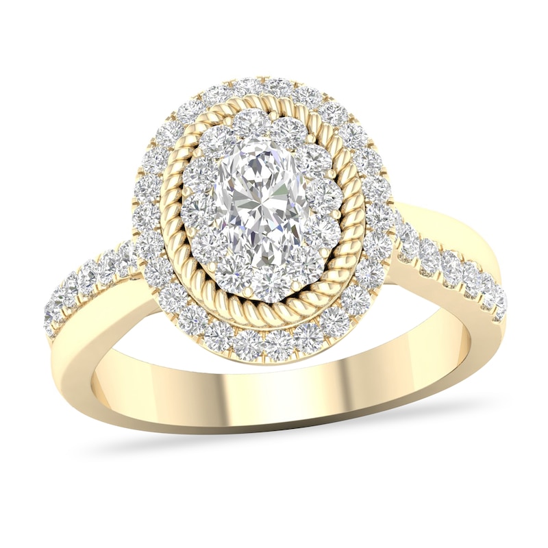 Main Image 1 of Diamond Ring 1-1/5 ct tw Round-cut 14K Yellow Gold