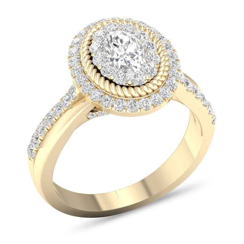 Main Image 4 of Diamond Ring 1-1/5 ct tw Round-cut 14K Yellow Gold