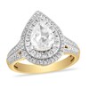 Thumbnail Image 0 of Diamond Engagement Ring 1-1/8 ct tw Pear-shaped/Round 14K Yellow Gold