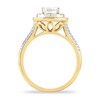 Thumbnail Image 1 of Diamond Engagement Ring 1-1/8 ct tw Pear-shaped/Round 14K Yellow Gold