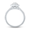 Thumbnail Image 3 of Diamond Engagement Ring 5/8 ct tw Pear-shaped/Round 14K White Gold
