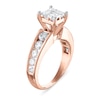 Thumbnail Image 2 of Diamond Engagement Ring 1-7/8 ct tw Princess/Round 14K Rose Gold