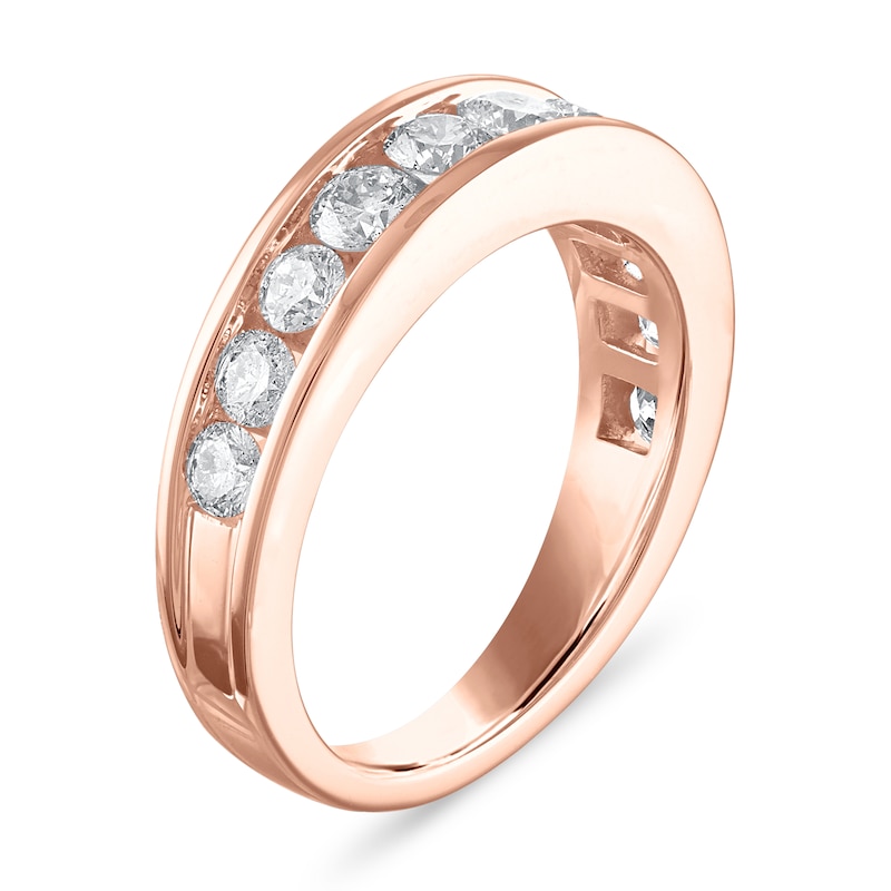 Main Image 3 of Diamond Wedding Band 1-1/5 ct tw Round 14K Rose Gold
