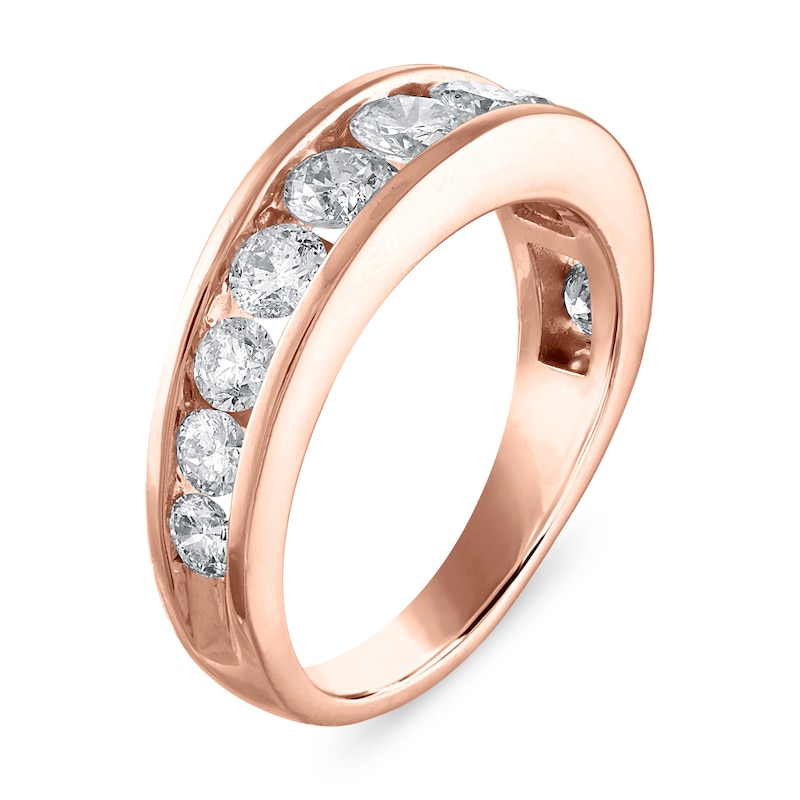 Main Image 3 of Diamond Wedding Band 1-1/2 ct tw Round 14K Rose Gold