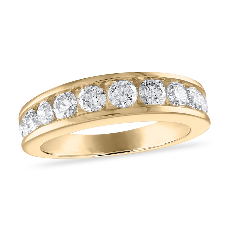 Main Image 1 of Diamond Wedding Band 1-1/5 ct tw Round 14K Yellow Gold