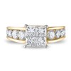 Thumbnail Image 2 of Diamond Engagement Ring 2-1/2 ct tw Princess/Round 14K Yellow Gold