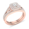 Thumbnail Image 3 of Diamond Bridal Set 5/8 ct tw Round 14K Rose Gold