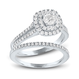 Diamond Bridal Set 1 ct tw Round 14K White Gold