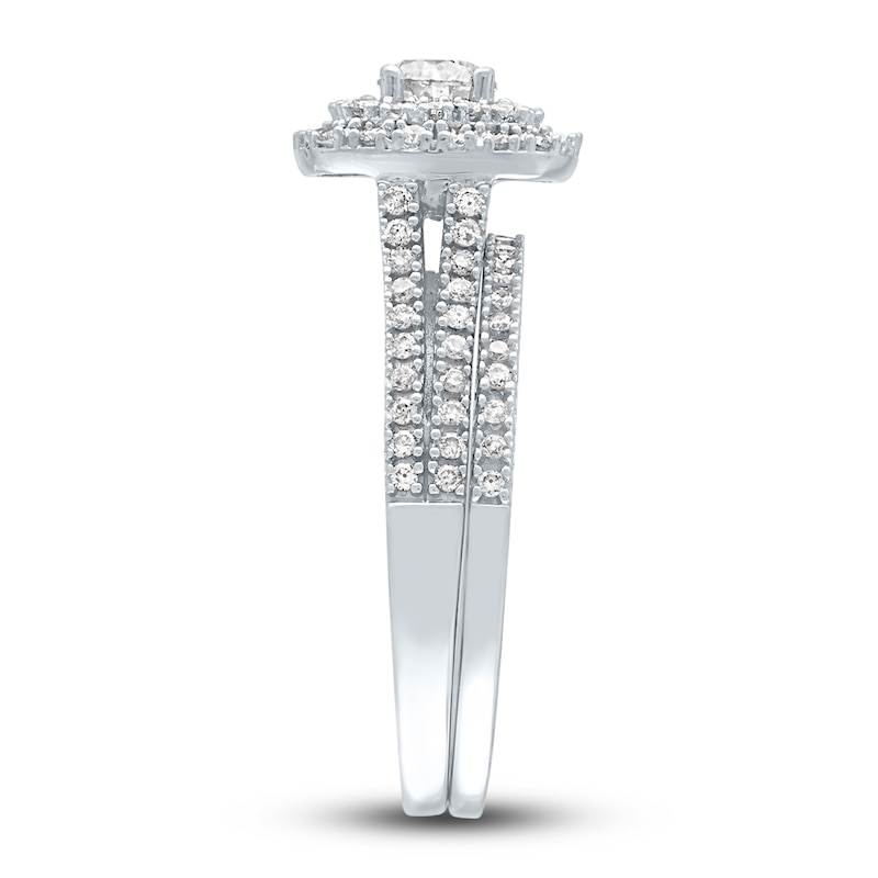 Main Image 2 of Diamond Bridal Set 1 ct tw Round 14K White Gold