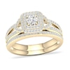 Thumbnail Image 1 of Diamond Bridal Set 5/8 ct tw Round 14K Yellow Gold