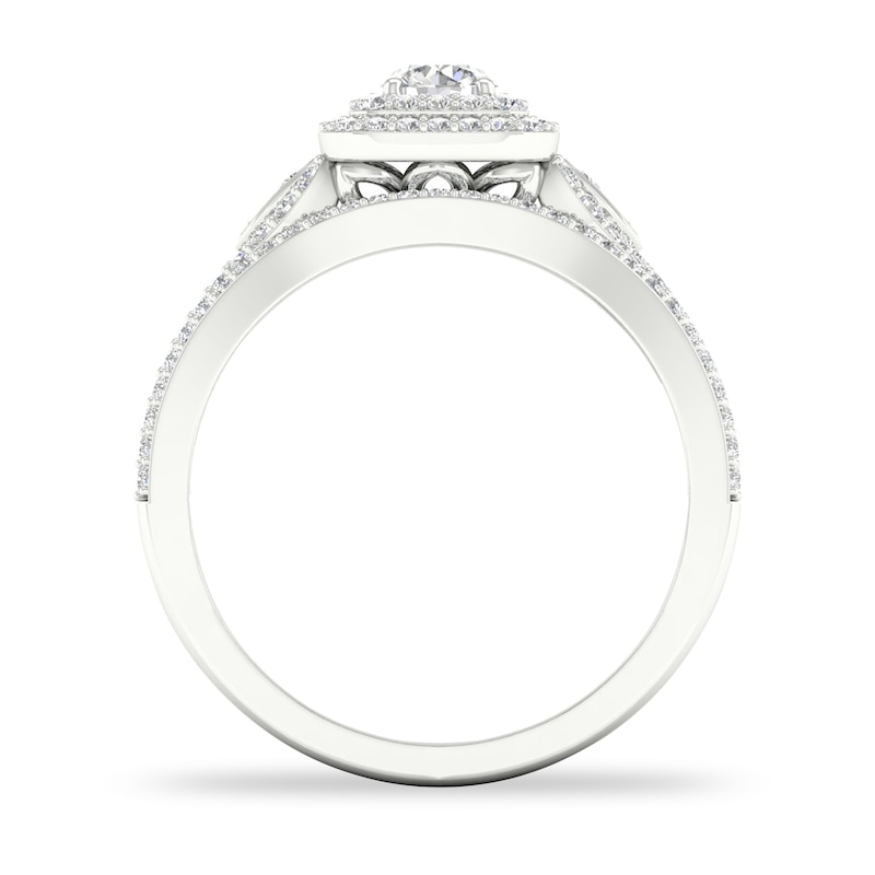 Diamond Bridal Set 5/8 ct tw Round 14K White Gold