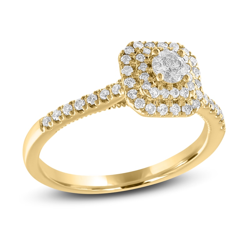Main Image 1 of Diamond Ring 1/2 ct tw Round 14K Yellow Gold