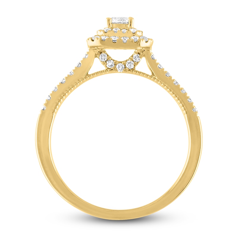 Main Image 3 of Diamond Ring 1/2 ct tw Round 14K Yellow Gold
