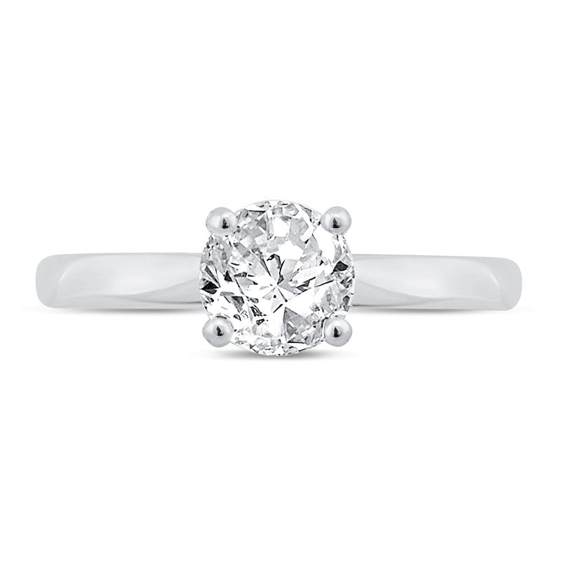 Pnina Tornai Never Alone Diamond Engagement Ring 1 ct tw Round 14K White Gold (I1/I)