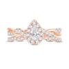 Thumbnail Image 3 of Diamond Bridal Set 1 ct tw Pear-shaped/Round-cut 14K Rose Gold