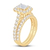 Thumbnail Image 2 of Diamond Bridal Set 2 ct tw Emerald/Round-cut 14K Yellow Gold