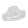Thumbnail Image 0 of Diamond Bridal Set 1 ct tw Princess/Round-cut 14K White Gold