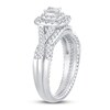 Thumbnail Image 2 of Diamond Bridal Set 1 ct tw Princess/Round-cut 14K White Gold