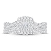 Thumbnail Image 2 of Diamond Bridal Set 1 ct tw Princess/Round-cut 14K White Gold
