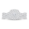 Thumbnail Image 3 of Diamond Bridal Set 1 ct tw Princess/Round-cut 14K White Gold
