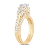 Diamond Bridal Set 2 ct tw Pear-shaped/Round-cut 14K Yellow Gold