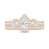 Thumbnail Image 2 of Diamond Bridal Set 2 ct tw Pear-shaped/Round-cut 14K Yellow Gold