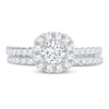 Thumbnail Image 2 of Diamond Bridal Set 1-1/2 ct tw Round-cut 14K White Gold