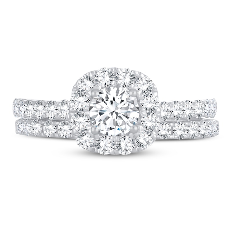 Diamond Bridal Set 1-1/2 ct tw Round-cut 14K White Gold