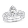 Thumbnail Image 1 of Diamond Bridal Set 1 ct tw Pear-shaped/Round-cut 14K White Gold