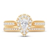 Thumbnail Image 3 of Diamond Bridal Set 1 ct tw Pear-shaped/Round-cut 14K Yellow Gold