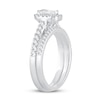 Thumbnail Image 2 of Diamond Bridal Set 1 ct tw Emerald/Round-cut 14K White Gold