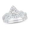 Thumbnail Image 1 of Diamond Bridal Set 1 ct tw Pear-shaped/Round-cut 14K White Gold