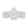 Thumbnail Image 3 of Diamond Bridal Set 1 ct tw Pear-shaped/Round-cut 14K White Gold