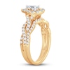 Thumbnail Image 2 of Diamond Bridal Set 1 ct tw Pear-shaped/Round-cut 14K Yellow Gold