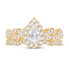 Thumbnail Image 3 of Diamond Bridal Set 1 ct tw Pear-shaped/Round-cut 14K Yellow Gold
