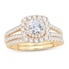 Thumbnail Image 1 of Diamond Bridal Set 1-1/2 ct tw Round-cut 14K Yellow Gold
